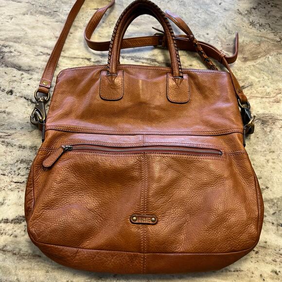 Frye Jenny Fold Over Authentic Leather Crossbody Bag - Picture 4 of 8